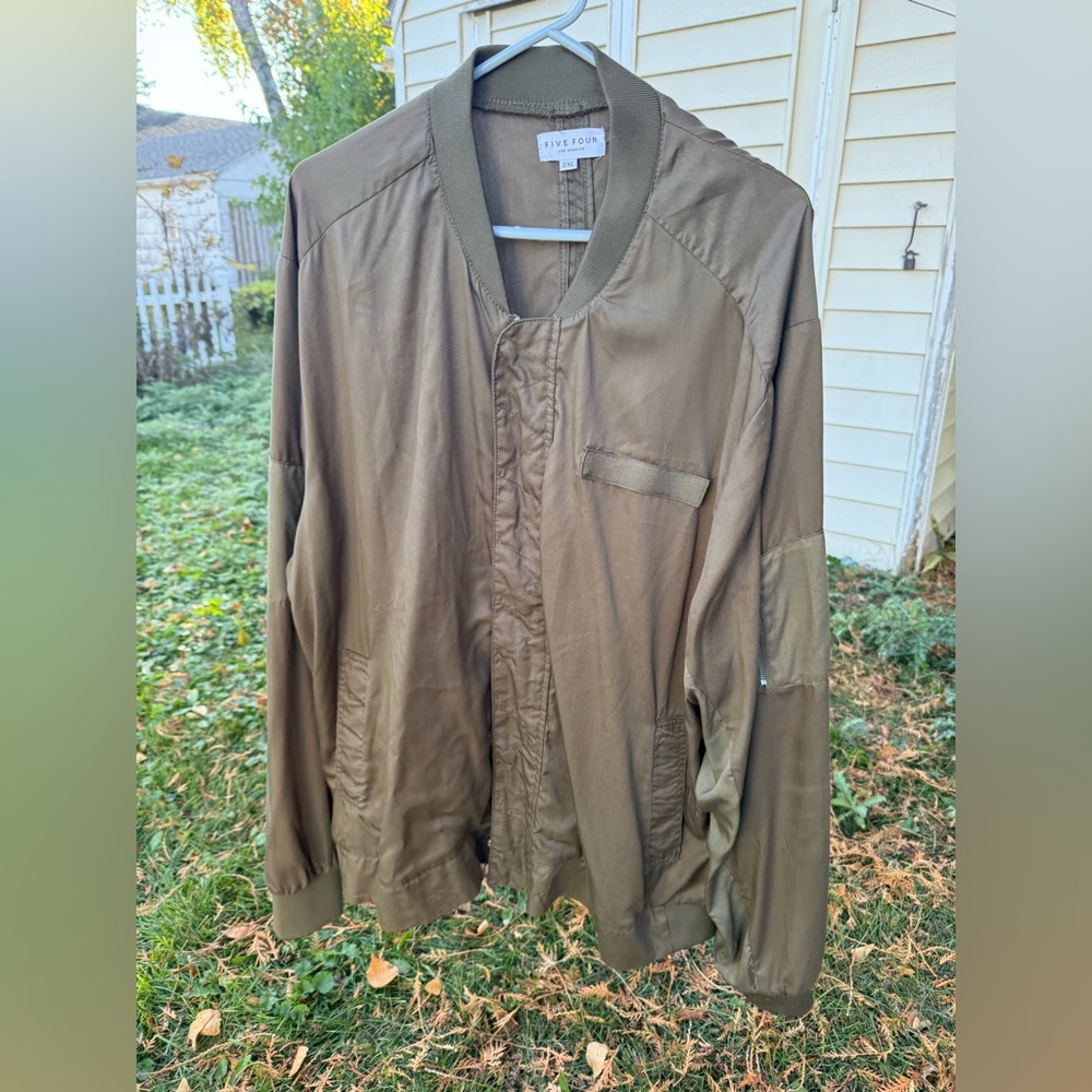 Five Four Men's Khaki Delpero Bomber Jacket